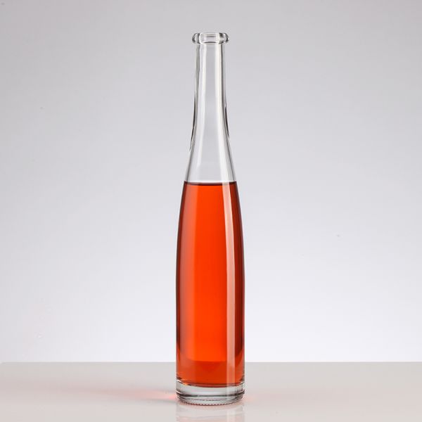 Long Neck Glass Wine Bottles for Whisky 375ml 500ml Clear Empty Beverage Bottles