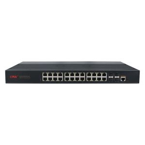 28 Port Gigabit Managed L2+ Industrial Ethernet Switch Shock Resistant Network