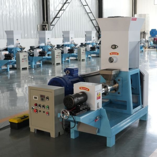 Floating Fish Feed Pellet Extruder Mill Animal Feed Granule Making Machine Small Electric Floating Fish Feed Extruder Machine