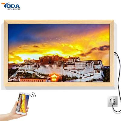Sistema de abertura esperto de madeira do ósmio do tela panorâmico 1920*1080P Android da moldura para retrato de Digitas