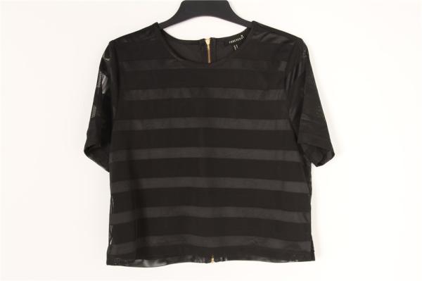 Lounge Ladies Striped Cotton Tops Black And White Striped Shirt
