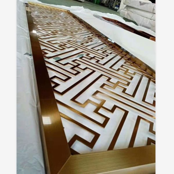 Полка нержавеющей стали шкафа ТВ рассекателя комнаты металла декоративная