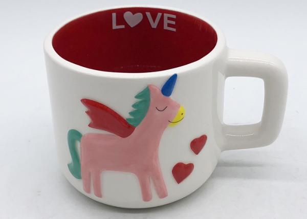 Gifts Spot Decal 3d Ceramic Mug In 2 Tone Colors For Valentines ' S Day