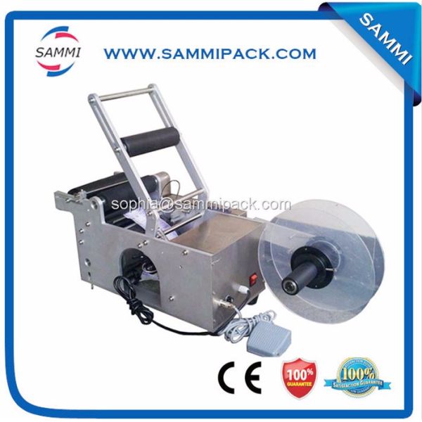 220v Electric Semi Automatic Round Bottle Labeling Machine Multifunctional