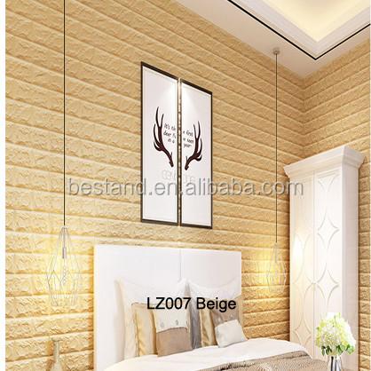 DIY Self Adhesive EVA Foam Wallpapers 3D Brick Wall Stickers for Modern Living Room Decor and Waterproof TV Background