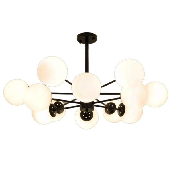 White Glass Ball Chandelier 6-head  8-head  12-head 14-head