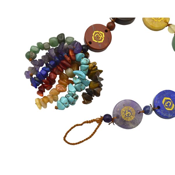 7 Chakra Stones Healing Crystal Palm Pocket Stone Reiki Balancing Pendant for Balance and Harmony