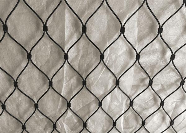 X Tend Flexible Cable Mesh Ultrasonic Bath / Black Color Zoo Wire Cage Enclosures