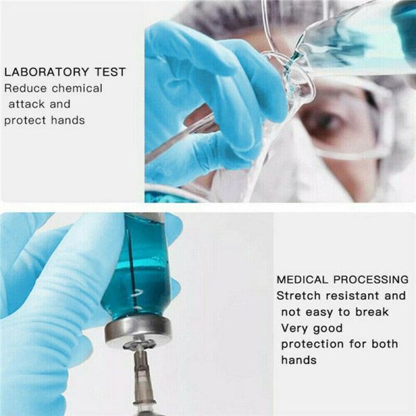 Medical Grade Disposable Protective Gloves / Nitrile Disposable Glove Customized