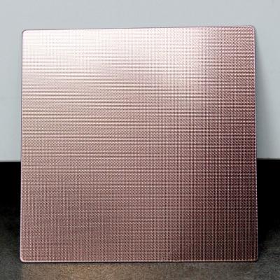 SUS 304 grade 1219mmx2438mm Small diamond embossed stainless steel textured metal sheet for Restaurant Decoration