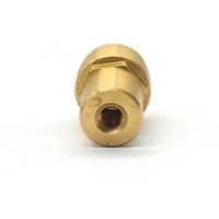 Components usinés en laiton plaqué d'or tournant connecteur de borne en laiton