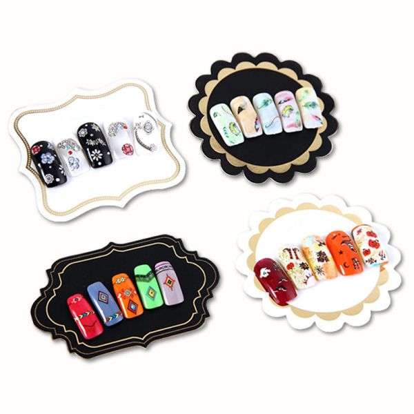 FSC BSCI Specialty Paper Display Card For Nail Cosmetology Products