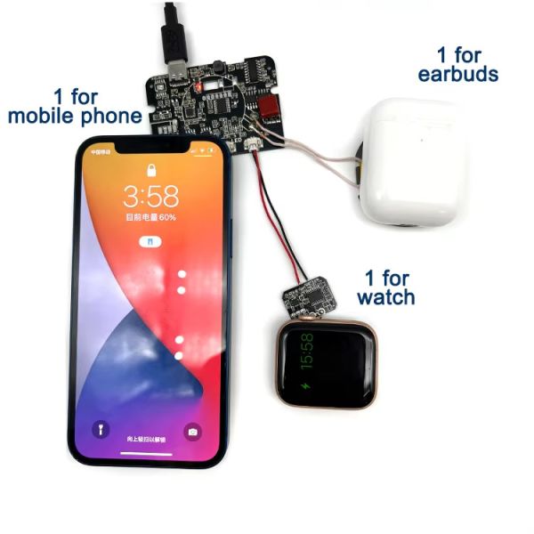 3 In 1 Wireless Charging PCB Module Customization PCBA Coil + Circuit Board