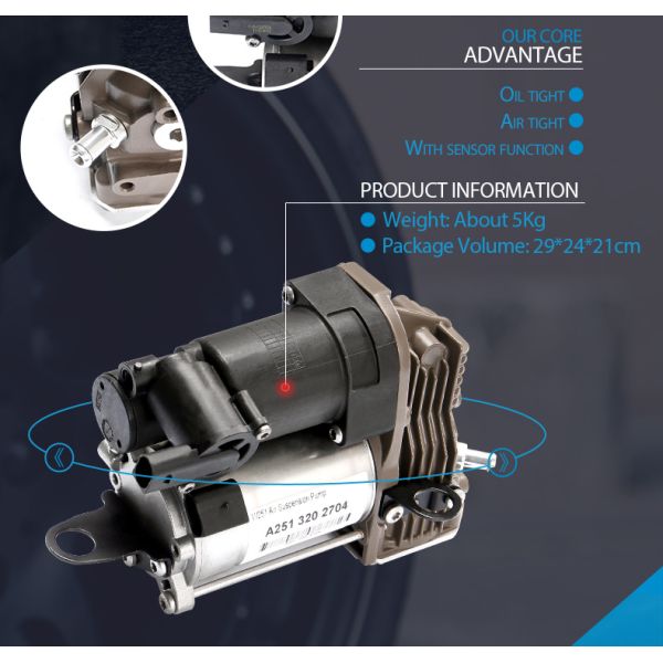 Автоматический насос компрессора подвеса воздуха для Бенз В251 Р280 Р320 Р350 Р300 Р500 2006-2010 Мерседес