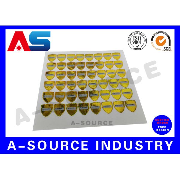 PET Custom Holographic Stickers 3d Holographic Stickers AntiCounterfeiting void sticker