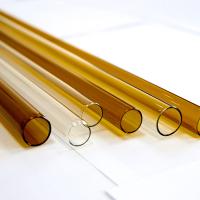 Tubo de vidro transparente/amber neutro