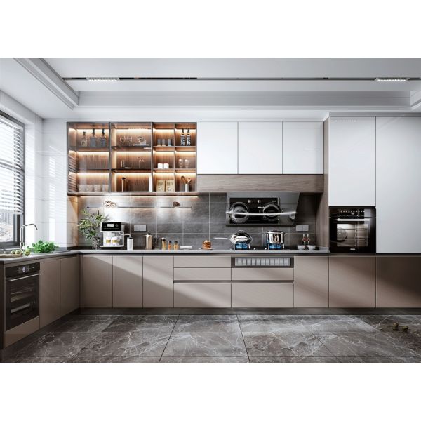 Modern Wood Kitchen Cabinets Custom Island Simple Design Kitchen Furniture