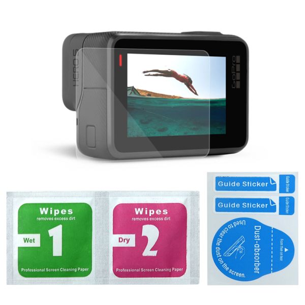 Outdoor Sport Action Camera LCD Screen Protectors Tempered Glass Lens Protector Film For GoPro Hero 5