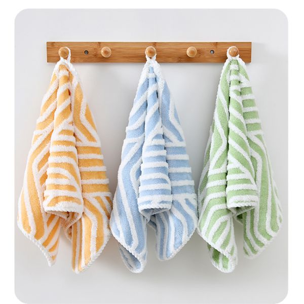 Thickened Woven Sustainable Jacquard Coral Fleece Dishcloth Microfiber Cleaning Rag