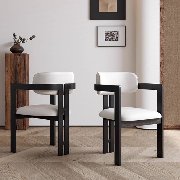 Nordic Solid Wood Dining Chair Italian Minimalist Hotel Coffee Shop Negotiating Chair