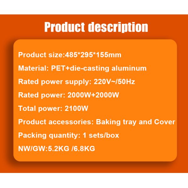 Бытовая 2000 Вт электрическая индукционная плитка с сенсорными кнопками и керамической стеклянной пластиной