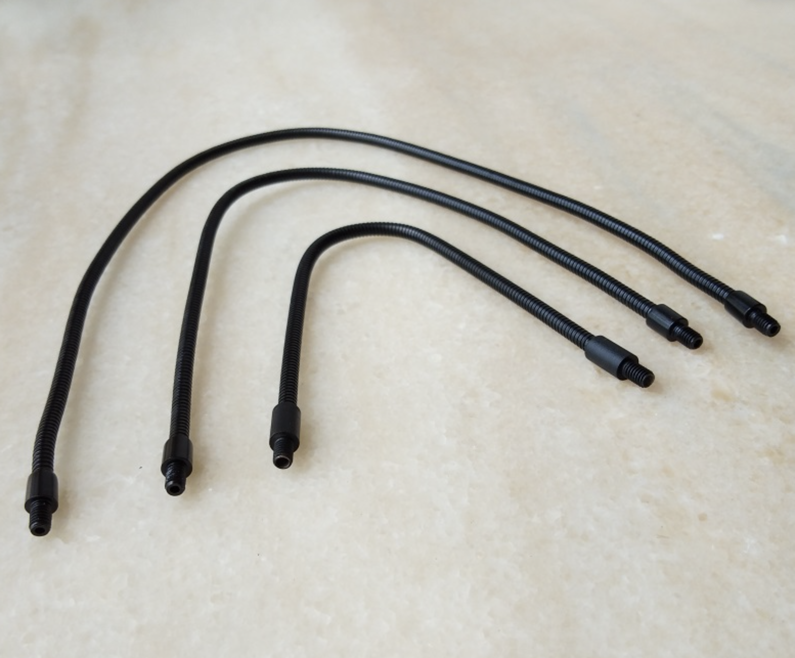 DIY Metal Gooseneck Tube M4 Flexible Microphone Stand Black Male Screw 200mm 300mm 400MM