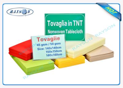 Toalha de mesa não tecida impressa colorida de Spunbond para o restaurante/hotel