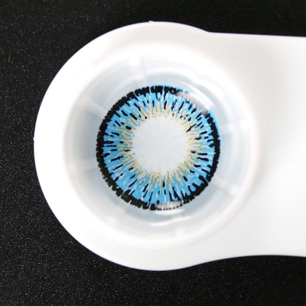 Natural Blue Colored Contact Lenses Halloween Non Prescription 14.2mm