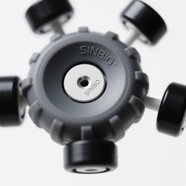 Omni Wheel Nylon Roller High Precision High Wear Resistance For Service Robot Chassis Customized