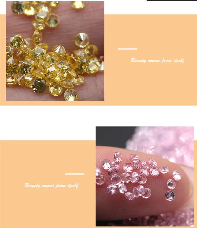 5А Качество свободные драгоценные камни Цвета Циркон Алмазы Круглый рез 1.75 мм 2.25 мм Синтетический 5ct Для Мойсанитового кольца