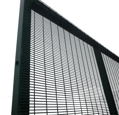 Powder Coated 358 Security Fence 12.7 * 76.2mm*2.1m  Eco Friendl Material