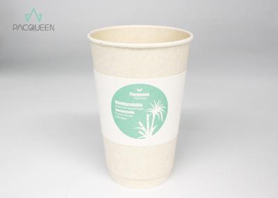 Takeout Personalized Coffee Cup Sleeves , Coffee Cup Cardboard Sleeve Heat Isolated