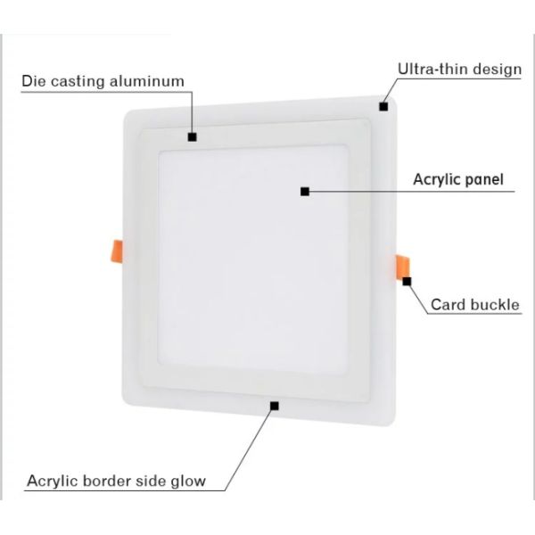 Recessed Mounted LED Ceiling Panel Lights Slim Round BIS Approval
