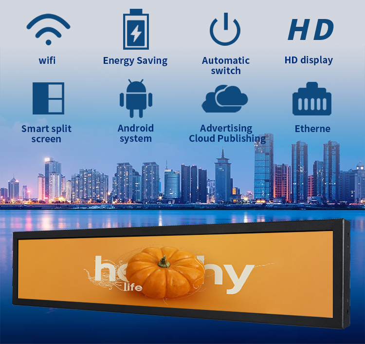 PAL полки NTSC 800nits цифров приведенный плакатом протянул панель Lcd Адвокатуры