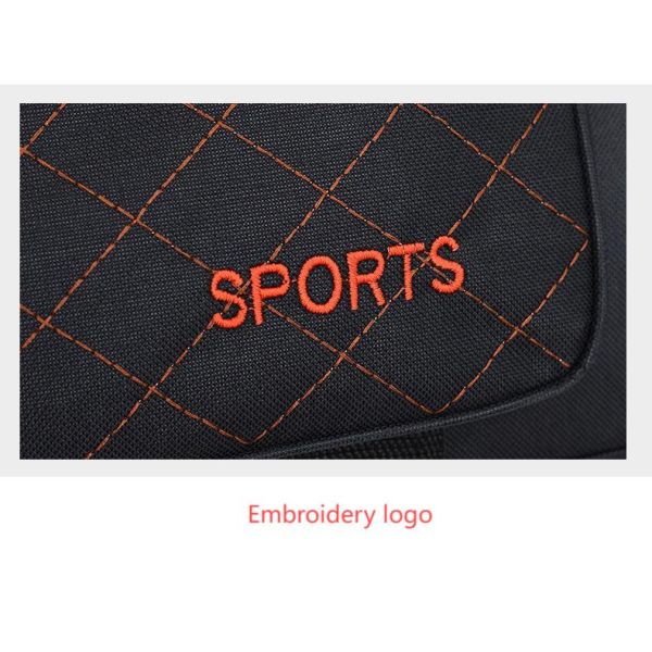 Легкий спортивный спортивный сумка с вышитым логотипом 600D