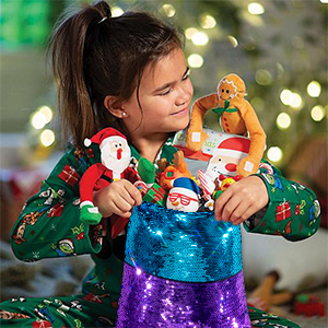 Sequin Drawstring Backpack Christmas Gift Party Bag, Organza Pouch, Satin Pouch Silk Pouch, Suede Pouch