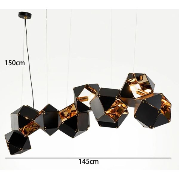 Modern home decor led lights pendant light lamps Riddle Linear Suspension（WH-AP-628）