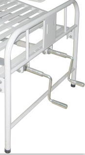 Lit d'hôpital bariatrique médical hydraulique pour soins de santé avec repose-pieds et dossier