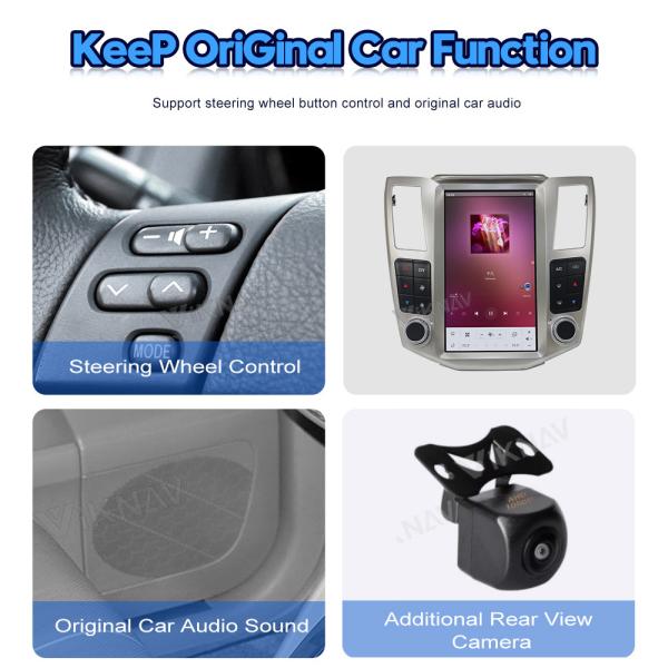 Multimedia Player Android Car Stereo For Lexus RX300 RX330 RX350 RX400