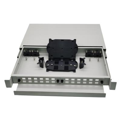 24 Core Sliding Terminal Box ODF Patch Panel 19 Inch Network Cabinet Mount Type