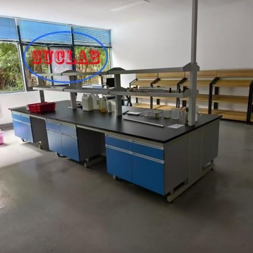 Some Assembly Required Wood Chemistry Lab Workbench Suppliers with C-Frame Frame and Wood Materials