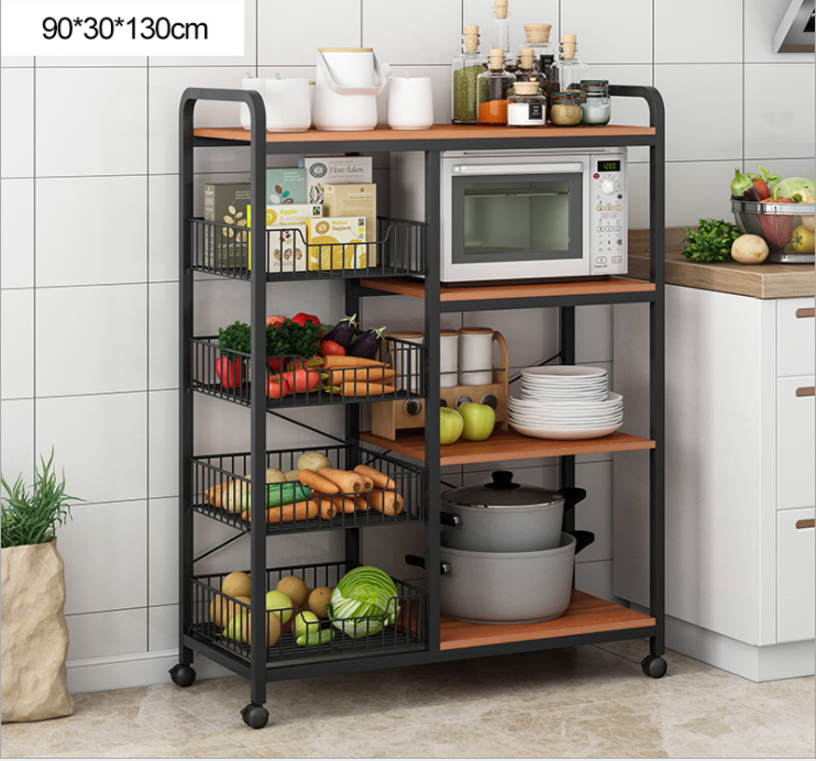 4 Tier Removable Kitchen Storage Rack , Anti Rust Kitchen Plate Rack Shelf