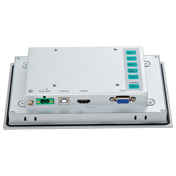 7' de aluminio industrial 350-1000 cd/m2 opcional pantalla de pantalla táctil LCD resistente