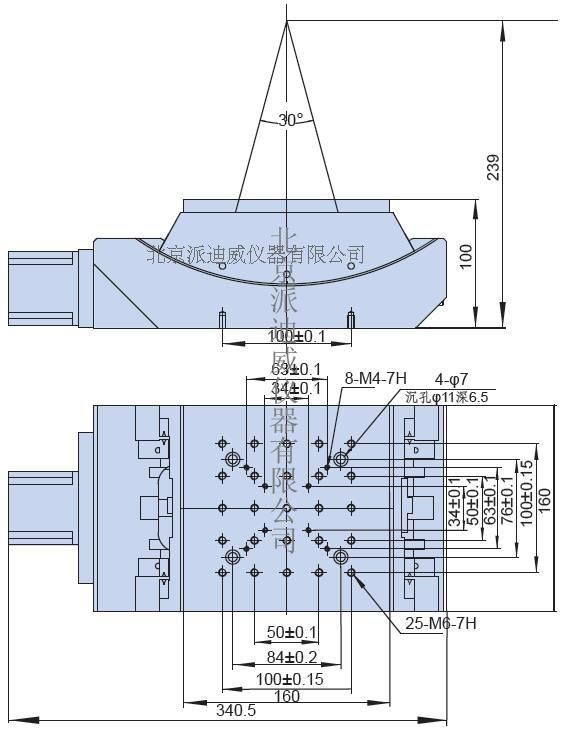 Пересеченные этапы угломера подшипника ролика моторизованные 160mm×160mm