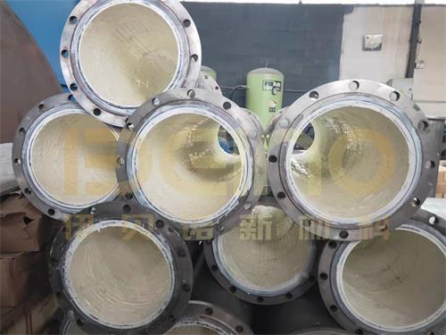 Stainless Steel Ceramic Lined Pipe Elbows Abrasion Resistance