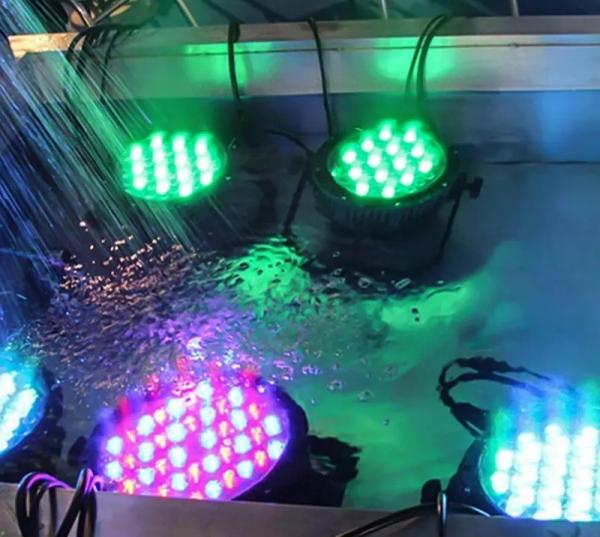 Outdoor RGBW DMX LED Par Light Waterproof 18pcs*10w For Wedding