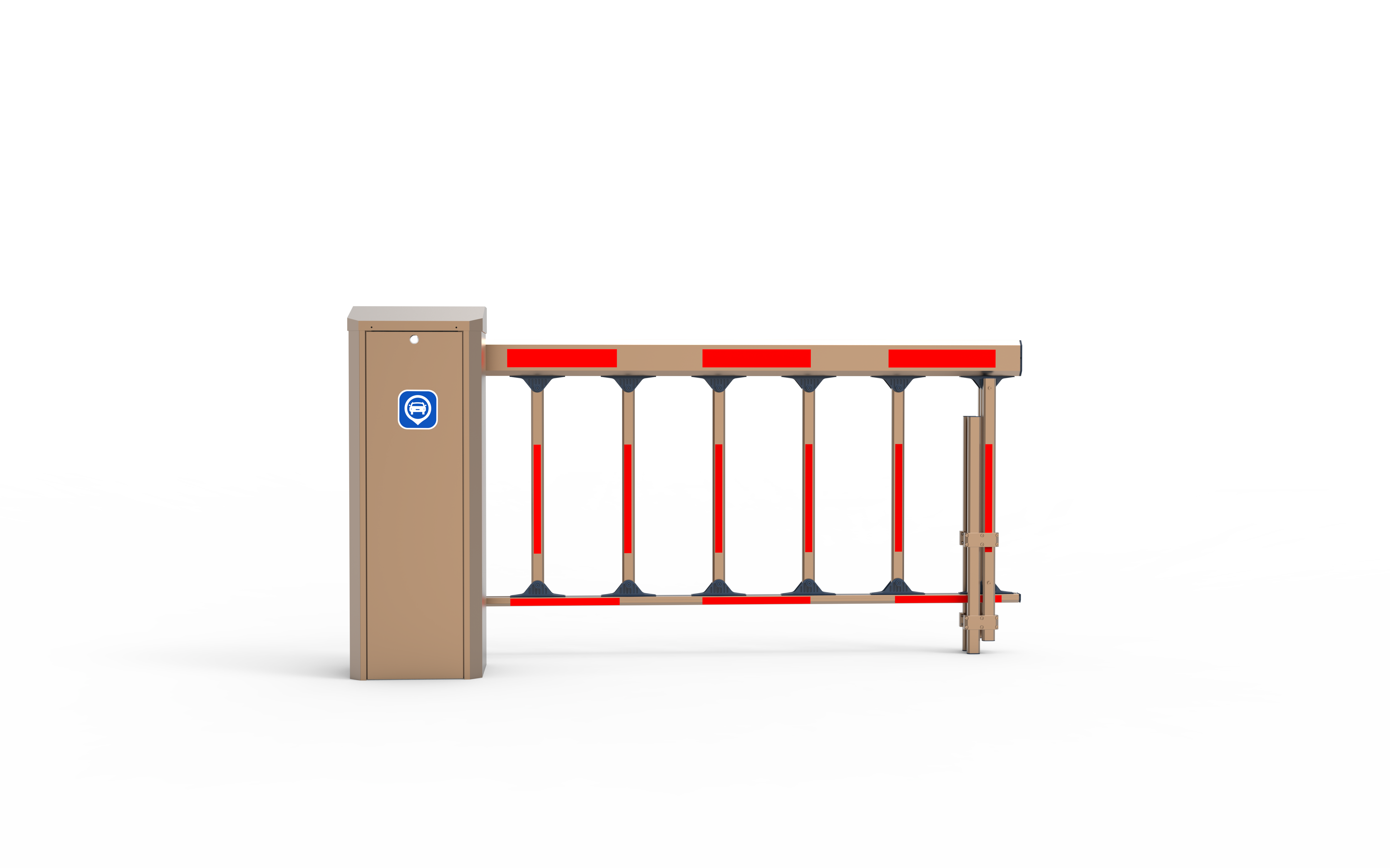 Easy Maintenance Brushless Motor Parking Barrier Gate With Worm Gear Transmission