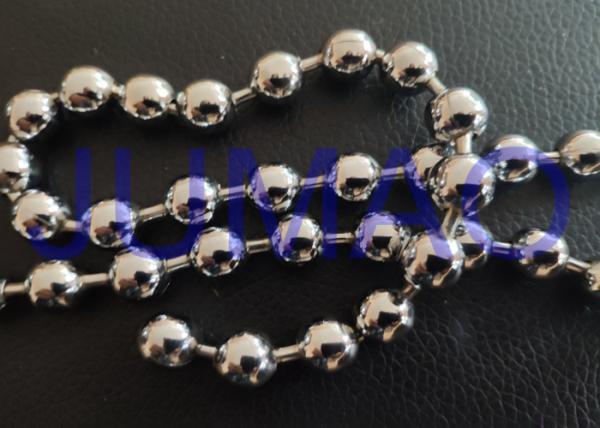 Interior Decorative Steel Ball Chain Curtain Rust Protection With 5mm Round Ball