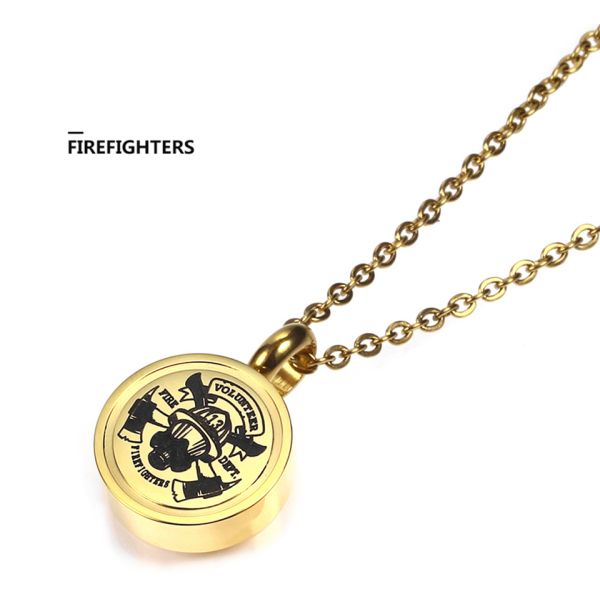 Army Navy Reserve Air Officer Commemorative Urn Ashes Necklace Cremation Jewelry 316L