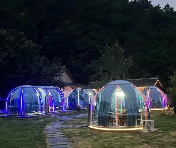 Good Quality Product Customized Outdoor Clear Party Tent Romantic Transparent Star Capsule